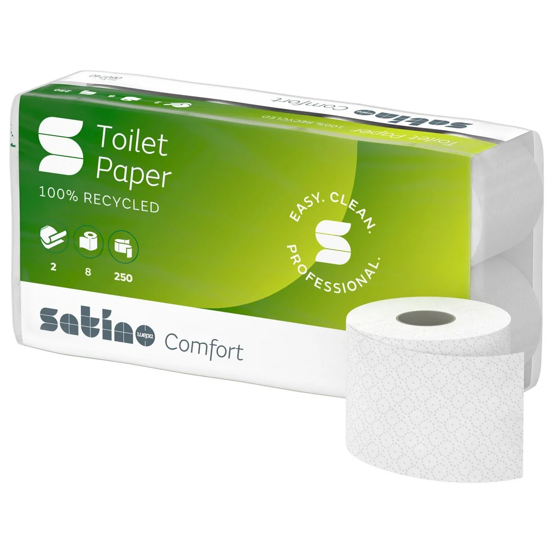 Papier toaletowy Satino Comfort mała rolka 2w/27,5mb / op.64 rolki - obrazek 4