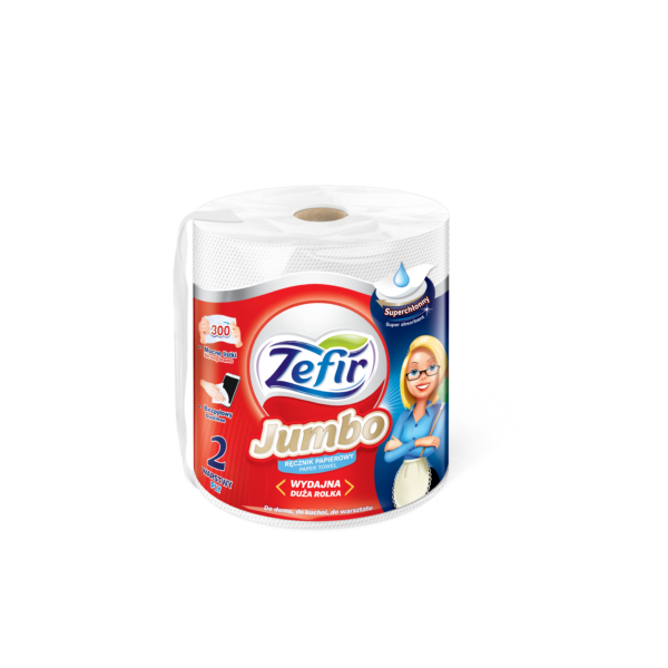Zefir Jumbo ręcznik kuchenny, 2w/60mb/1 rolka